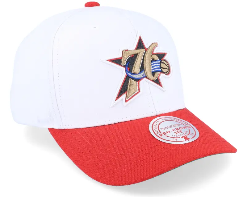 Mitchell & Ness Philadelphia 76ers Team 2 Tone 2.0 Pro White/Red Adjustable online
