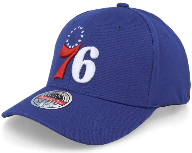 Mitchell & Ness Philadelphia 76ers Team Ground 2.0 Stretch Blue Adjustable online