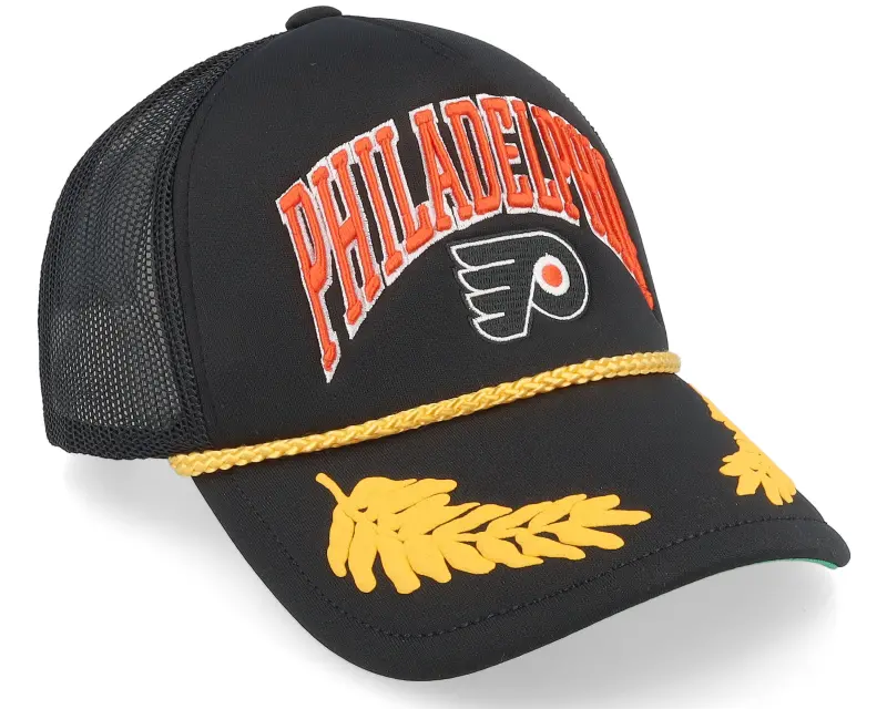 Mitchell & Ness Philadelphia Flyers Gold Leaf Hwc Black Trucker online