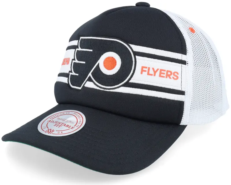 Mitchell & Ness Philadelphia Flyers Sideline Vintage Black/White A-frame Trucker online