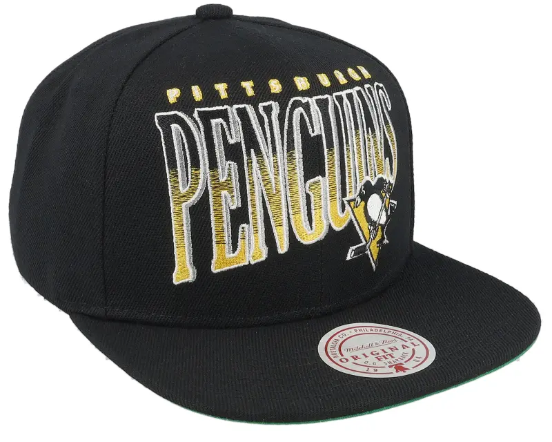Mitchell & Ness Pittsburgh Penguins Line Work Vintage Black Snapback online