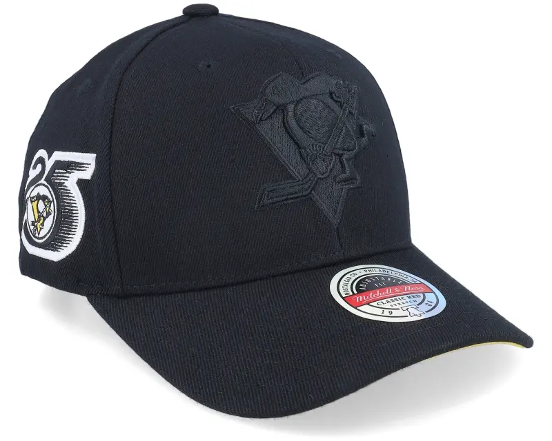 Mitchell & Ness Pittsburgh Penguins NHL Anniversary Patch Black Adjustable online