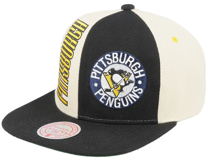 Mitchell & Ness Pittsburgh Penguins Pop Panel Off White/Black Snapback online
