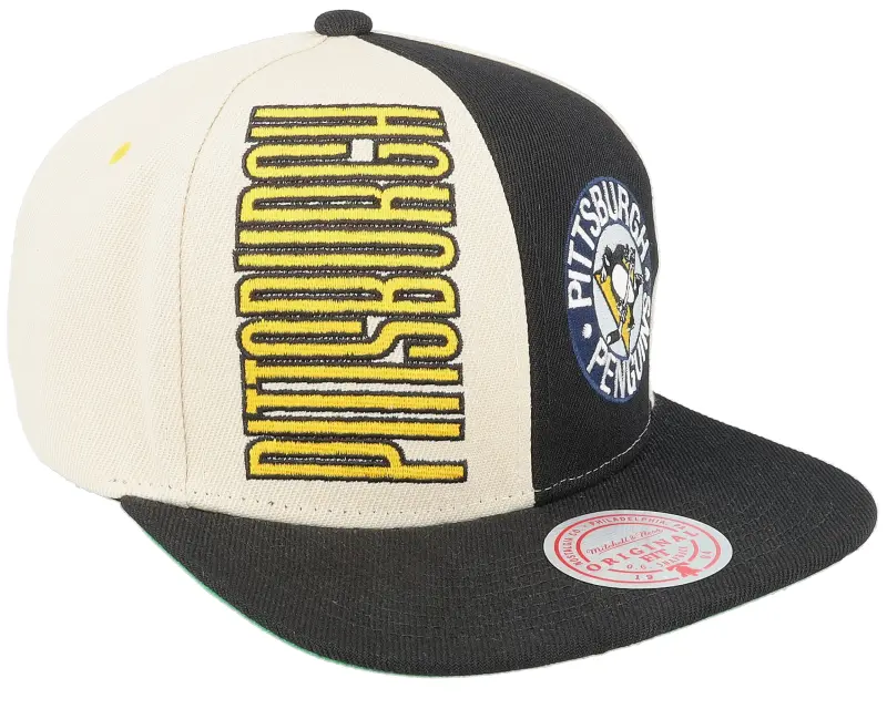 Mitchell & Ness Pittsburgh Penguins Pop Panel Off White/Black Snapback online