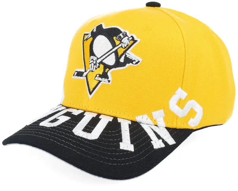 Mitchell & Ness Pittsburgh Penguins Underarch Pro Cap Yellow/Black A-Frame Adjustable online