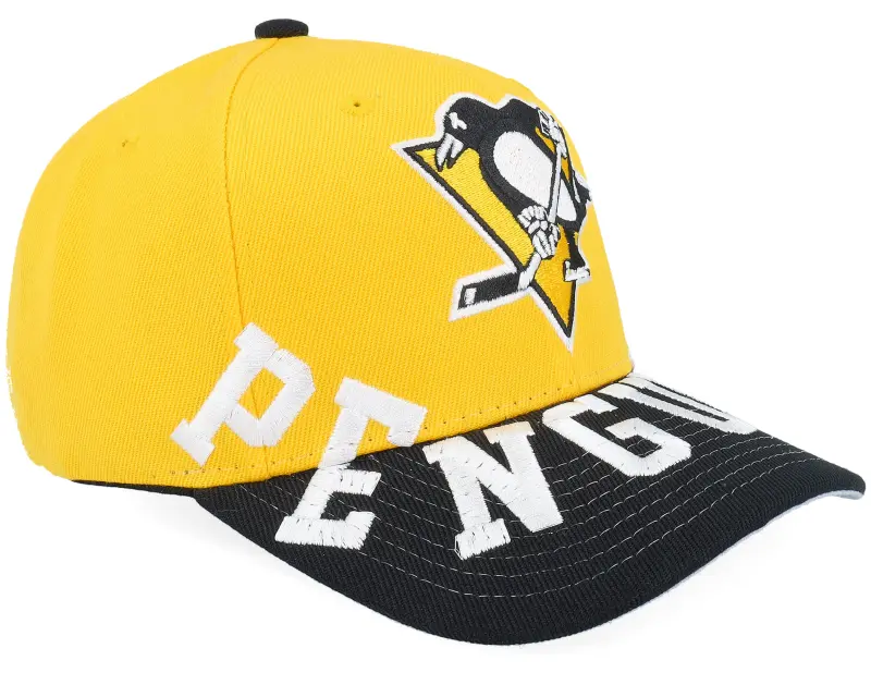 Mitchell & Ness Pittsburgh Penguins Underarch Pro Cap Yellow/Black A-Frame Adjustable online