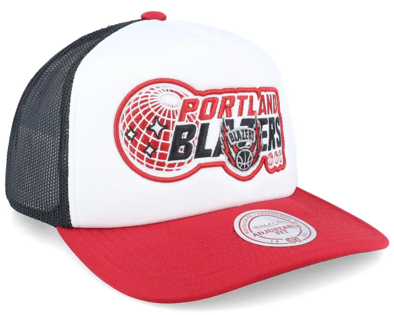 Mitchell & Ness Portland Trail Blazers Globe Hwc White Trucker online