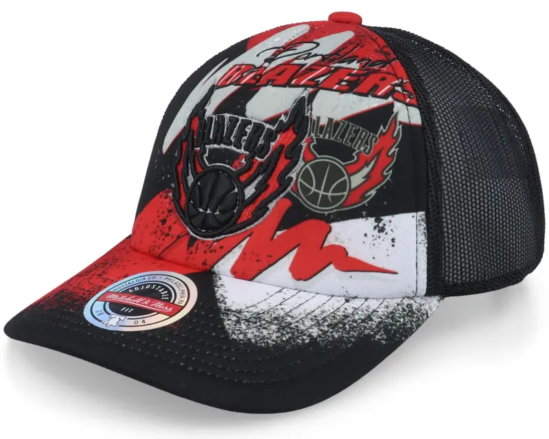 Mitchell & Ness Portland Trail Blazers Hyper Black Trucker online
