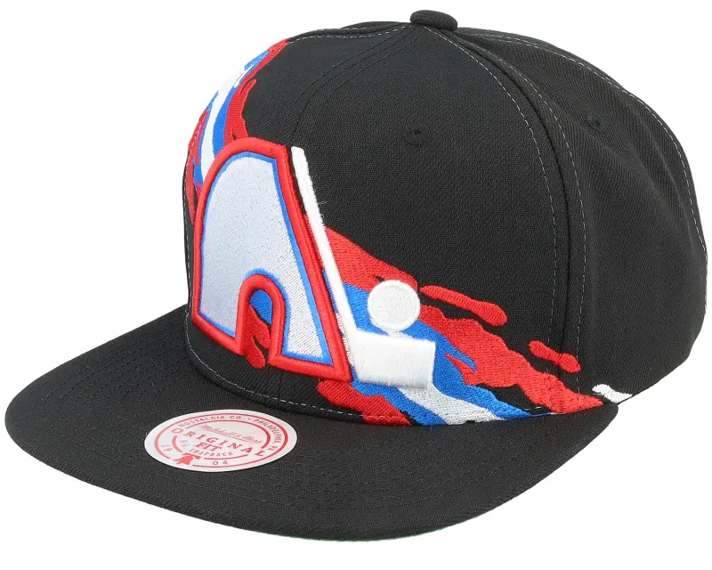 Mitchell & Ness Quebec Nordiques Vintage Paintbrush Black Snapback online
