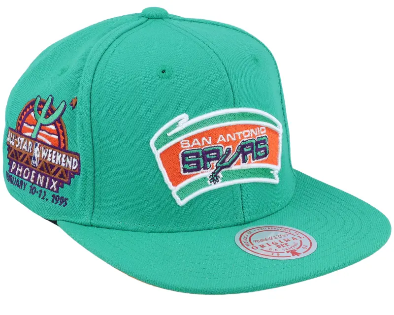 Mitchell & Ness San Antonio Spurs Desert Green Teal Snapback online