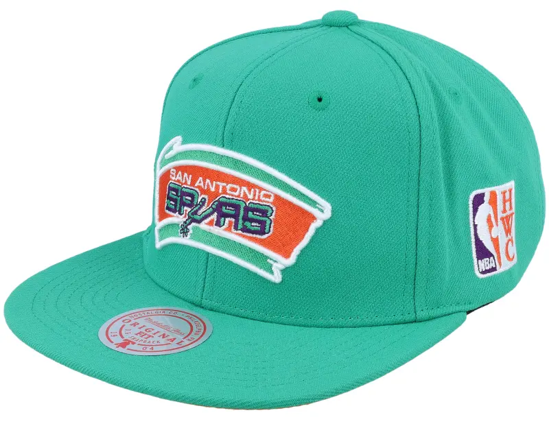 Mitchell & Ness San Antonio Spurs Desert Green Teal Snapback online