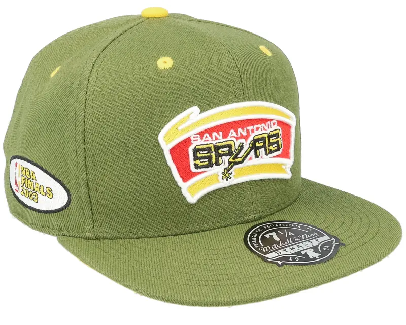 Mitchell & Ness San Antonio Spurs Dusty Olive Fitted online