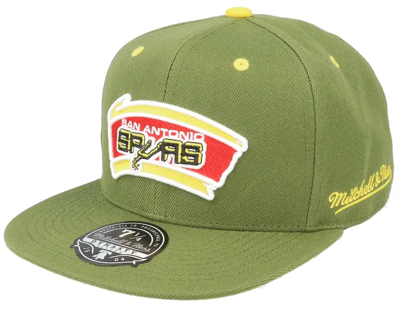 Mitchell & Ness San Antonio Spurs Dusty Olive Fitted online