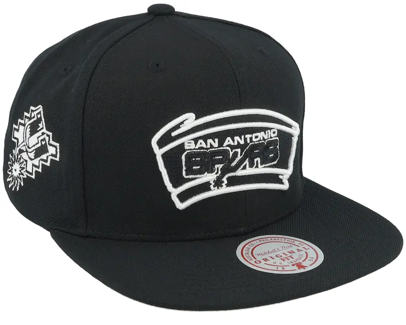 Mitchell & Ness San Antonio Spurs Evergreen Black/White Snapback online
