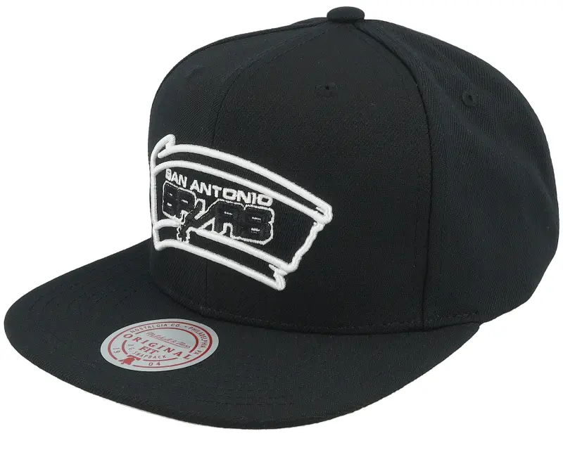 Mitchell & Ness San Antonio Spurs Evergreen Black/White Snapback online