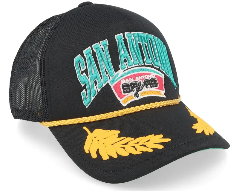 Mitchell & Ness San Antonio Spurs Gold Leaf Vintage Trucker online