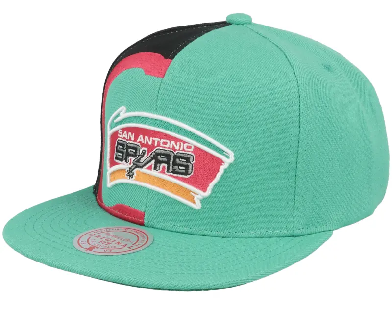 Mitchell & Ness San Antonio Spurs Retroline Teal/Black Snapback online