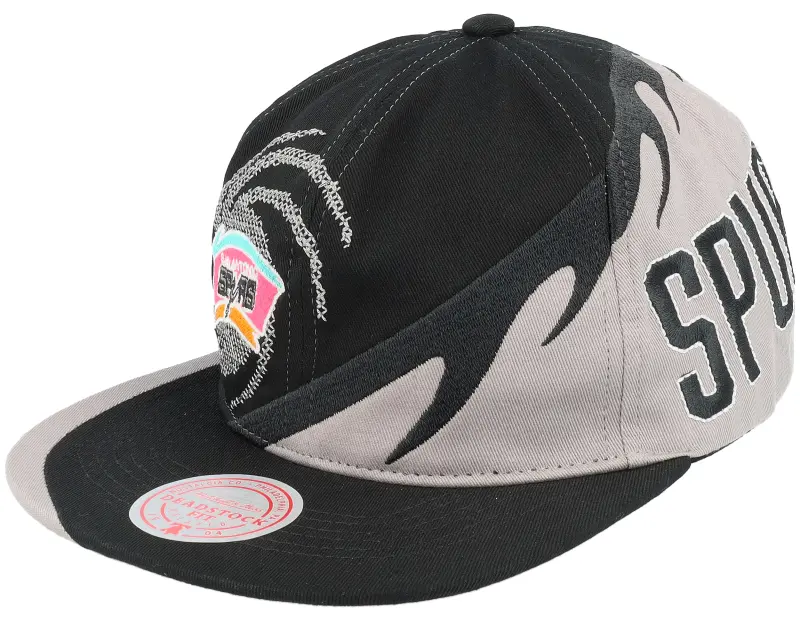 Mitchell & Ness San Antonio Spurs Spiral Deadstock Black Snapback online