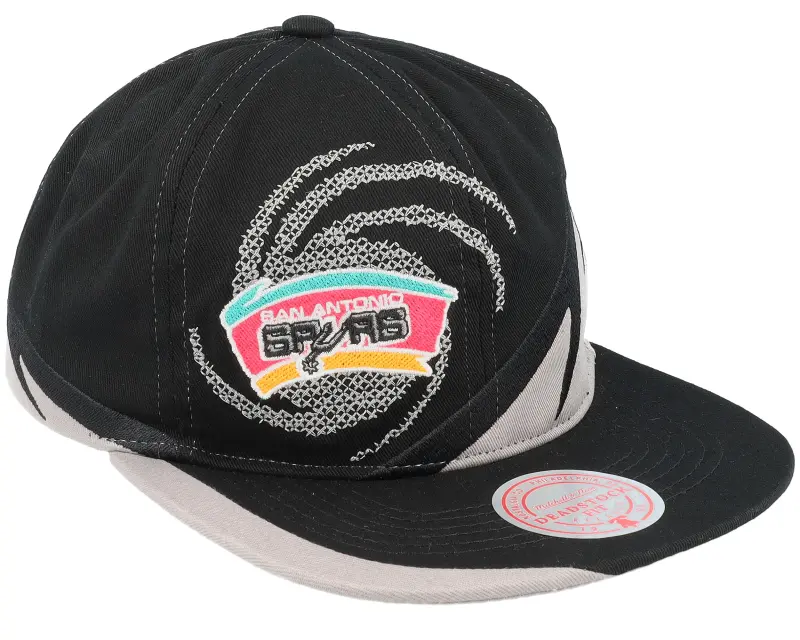 Mitchell & Ness San Antonio Spurs Spiral Deadstock Black Snapback online