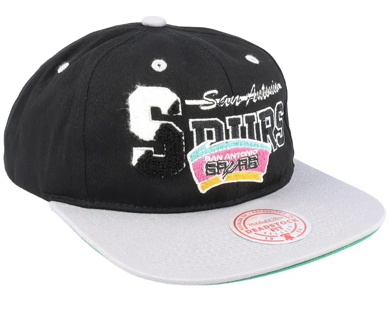 Mitchell & Ness San Antonio Spurs Varsity Letter Black/Grey Snapback online