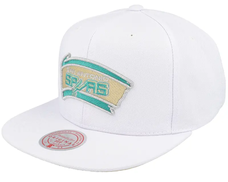 Mitchell & Ness San Antonio Spurs Winter White Snapback online