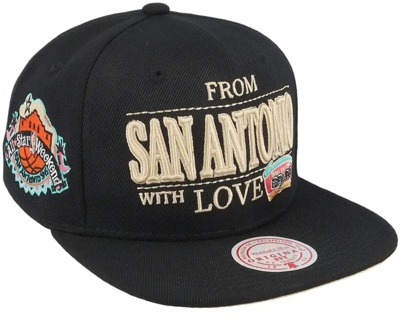 Mitchell & Ness San Antonio Spurs With Love Black Snapback online