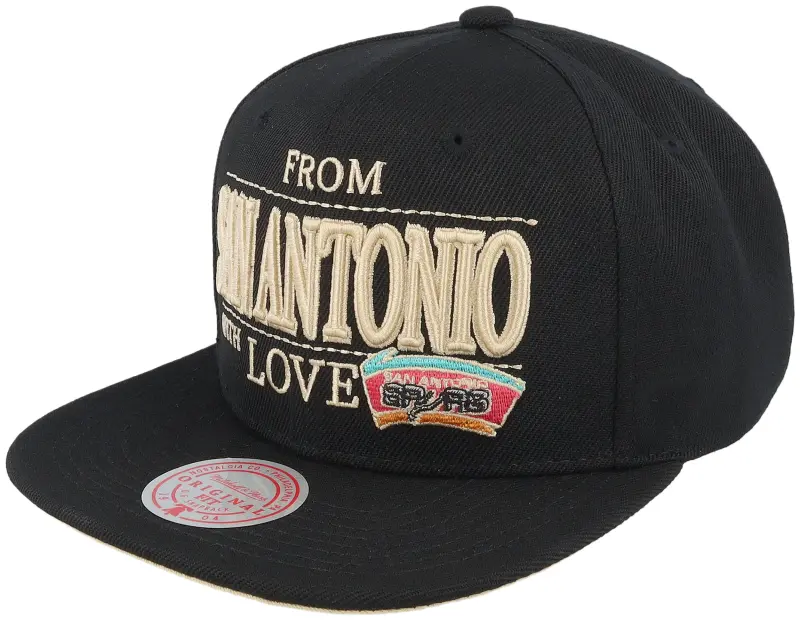 Mitchell & Ness San Antonio Spurs With Love Black Snapback online