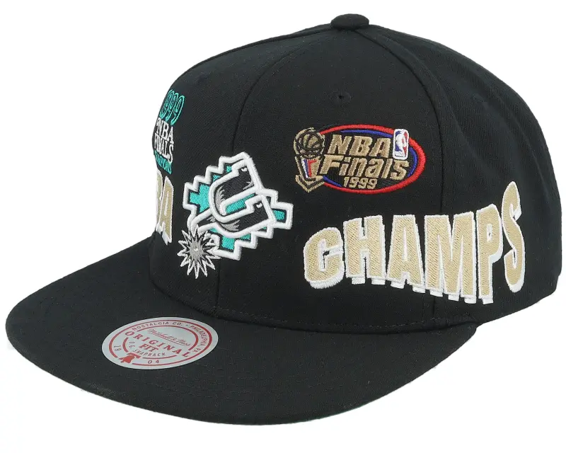 Mitchell & Ness San Antonio Spurs World Champs Black Snapback online