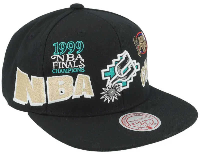 Mitchell & Ness San Antonio Spurs World Champs Black Snapback online