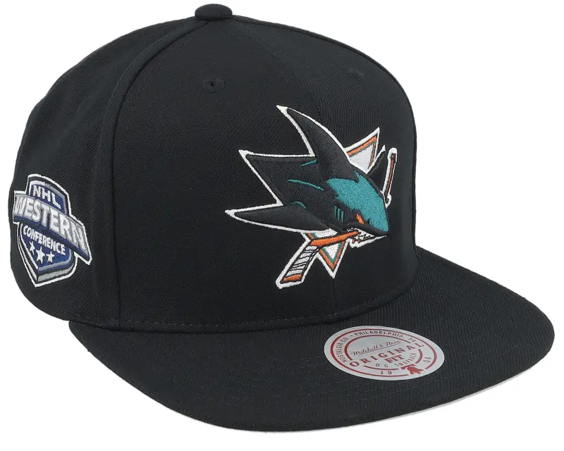 Mitchell & Ness San Jose Sharks Conference Patch Black Snapback online