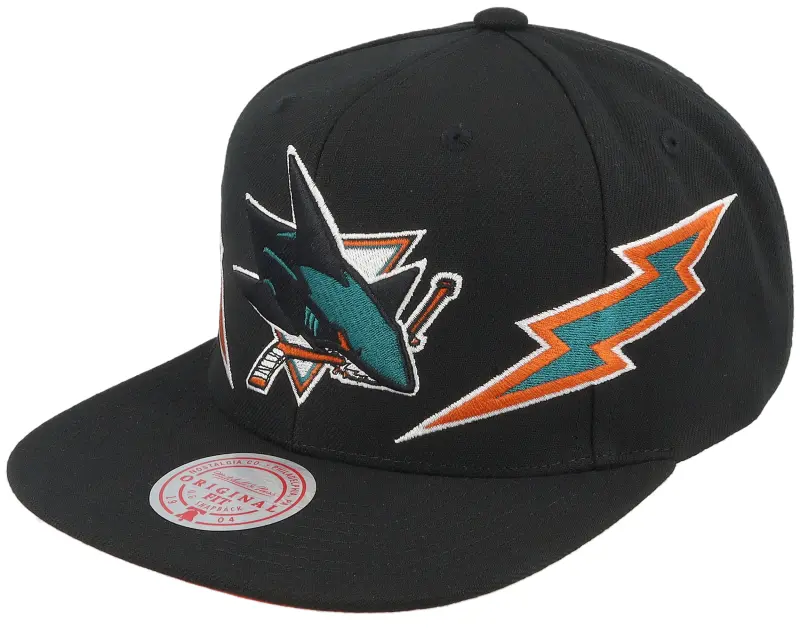 Mitchell & Ness San Jose Sharks Double Trouble Black Snapback online