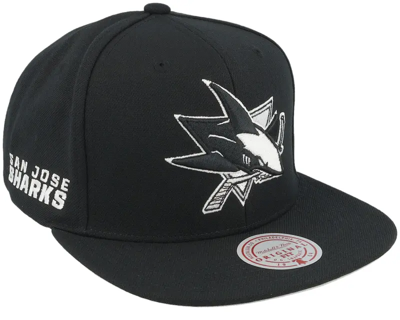 Mitchell & Ness San Jose Sharks Evergreen Black/White Snapback online