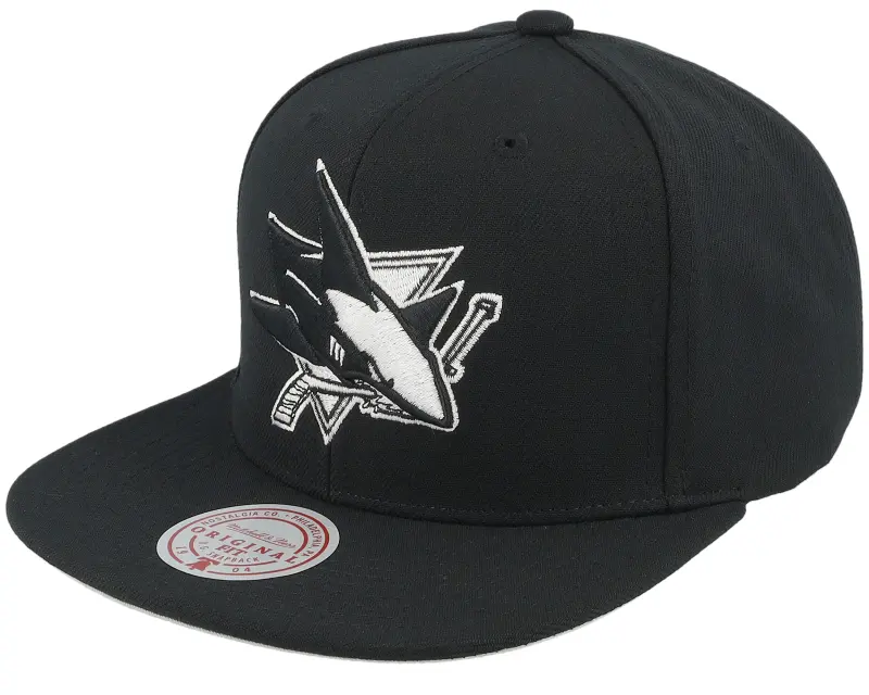 Mitchell & Ness San Jose Sharks Evergreen Black/White Snapback online