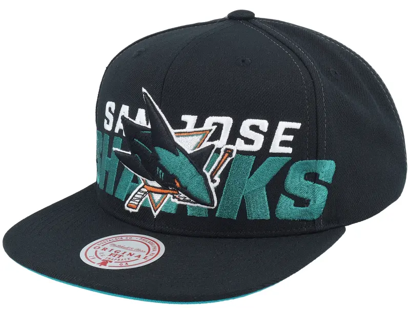 Mitchell & Ness San Jose Sharks Full Frontal Black Snapback online