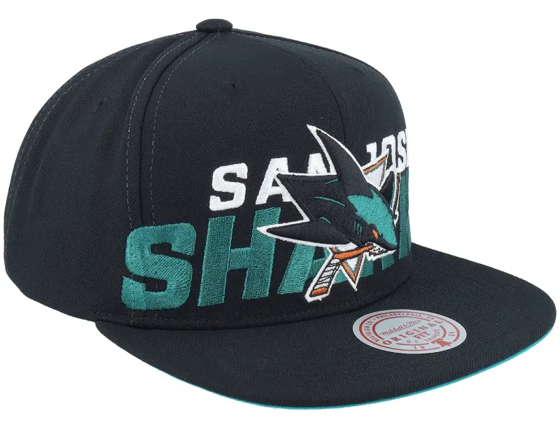 Mitchell & Ness San Jose Sharks Full Frontal Black Snapback online