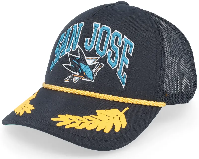 Mitchell & Ness San Jose Sharks Gold Leaf Vintage Trucker online