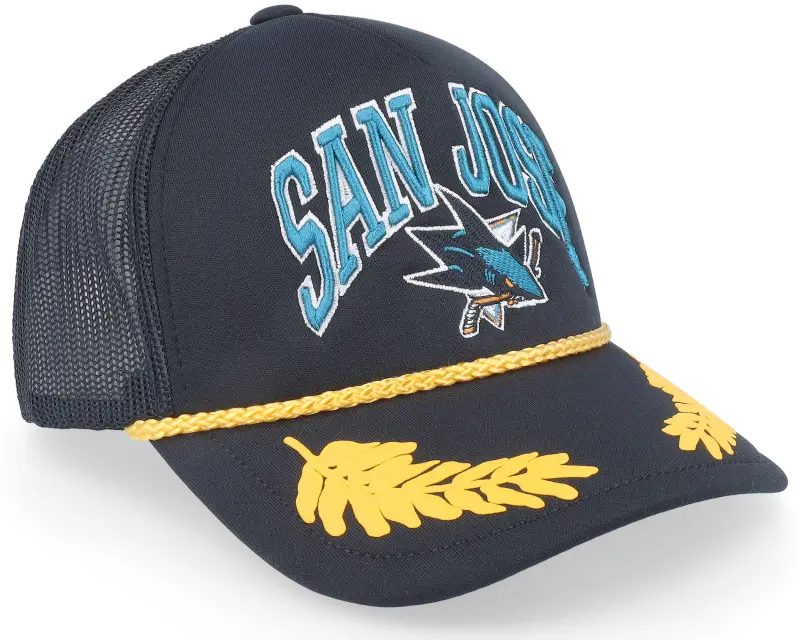Mitchell & Ness San Jose Sharks Gold Leaf Vintage Trucker online