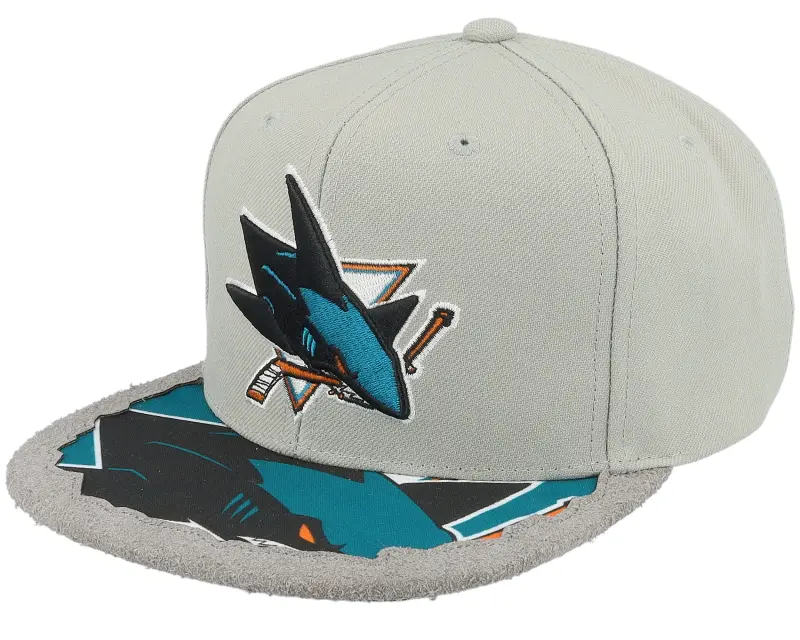 Mitchell & Ness San Jose Sharks Munch Time Grey Snapback online