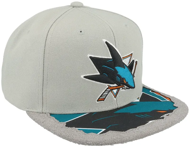 Mitchell & Ness San Jose Sharks Munch Time Grey Snapback online