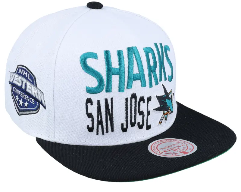 Mitchell & Ness San Jose Sharks Toss Up White/Black Snapback online
