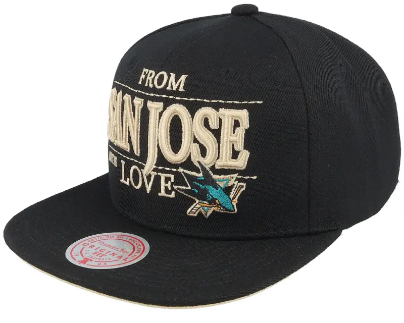 Mitchell & Ness San Jose Sharks With Love Black Snapback online