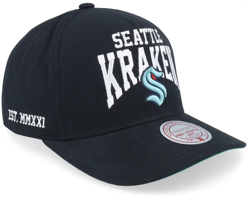 Mitchell & Ness Seattle Kraken Big Time Pro Black A-frame Adjustable online