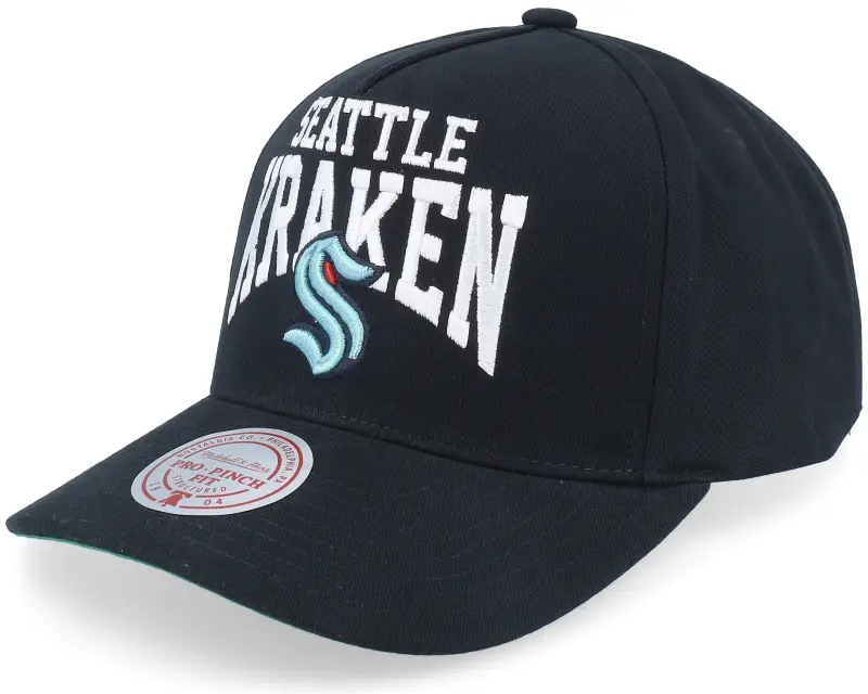 Mitchell & Ness Seattle Kraken Big Time Pro Black A-frame Adjustable online