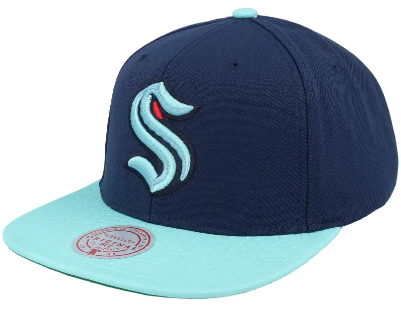 Mitchell & Ness Seattle Kraken Team 2 Tone 2.0 Cap Navy/Light Blue Snapback online