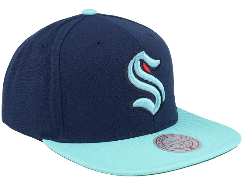 Mitchell & Ness Seattle Kraken Team 2 Tone 2.0 Cap Navy/Light Blue Snapback online