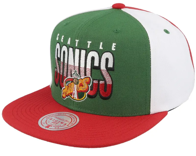 Mitchell & Ness Seattle Supersonics Billboard 2 Hwc Green/Red Snapback online