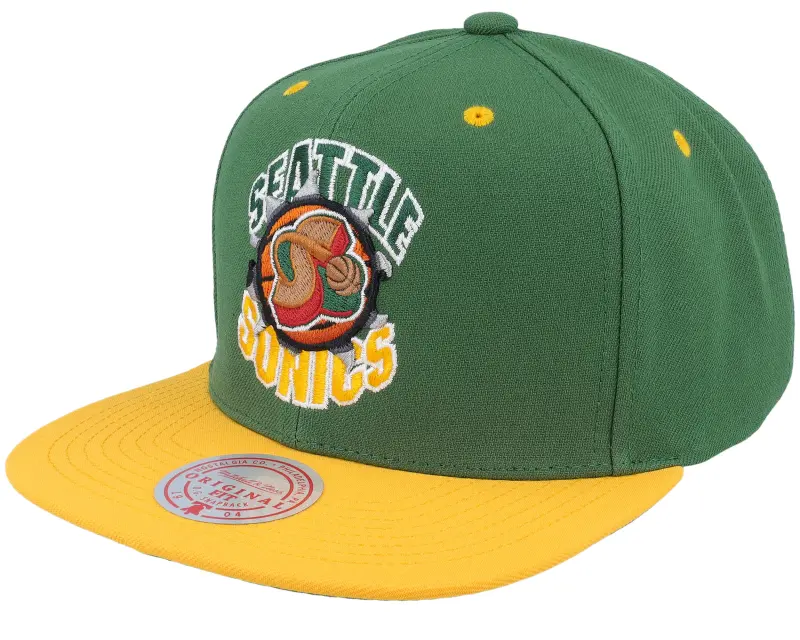 Mitchell & Ness Seattle Supersonics Breakthrough Green Snapback online