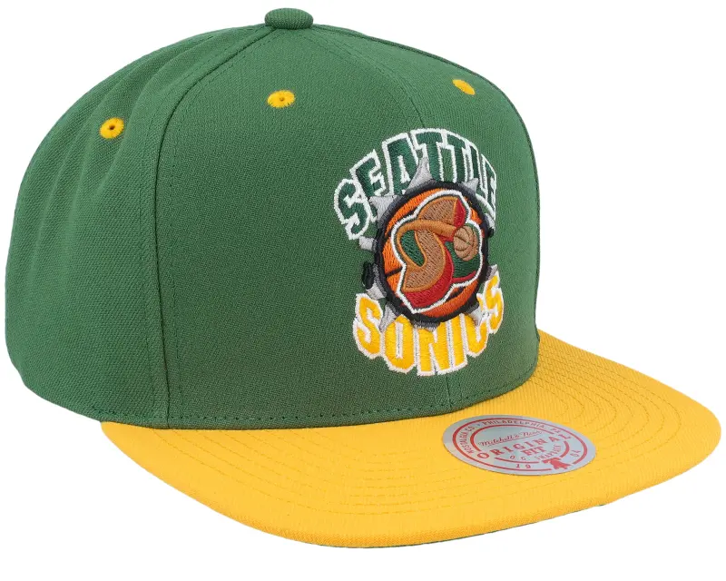 Mitchell & Ness Seattle Supersonics Breakthrough Green Snapback online