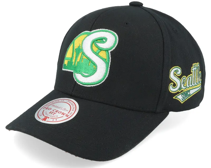 Mitchell & Ness Seattle Supersonics Icon Grail Pro Black Adjustable online