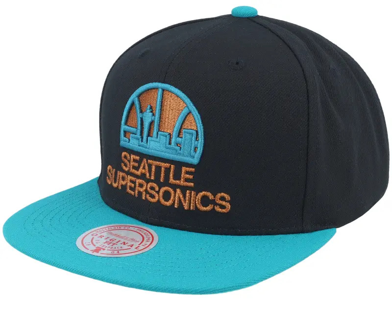 Mitchell & Ness Seattle Supersonics Make Cents Black/Teal Snapback online